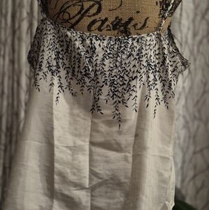 Elegant White and Black Women's Satin Cami